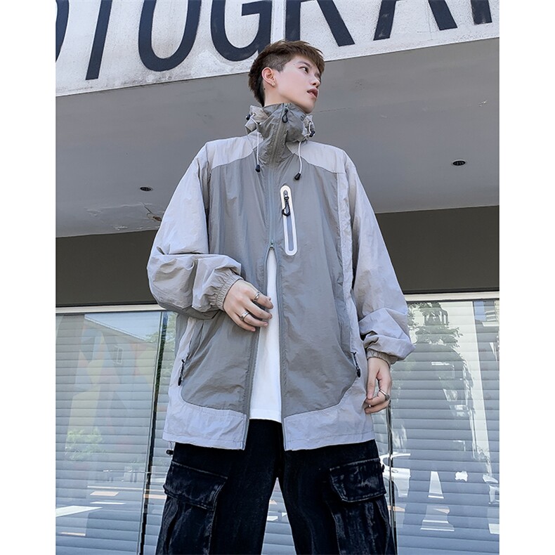 F355-P482024徒步连帽冲锋衣防晒衣薄款外套户外山系潮流钓鱼服,男装防晒衣,星座512-6