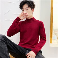 跑量款秋冬新款半高领针织衫毛衣男士流行套头403-1-M001-P20，男装针织衫/毛衣，星座1018