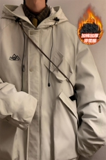 保暖防风防水多口袋单板滑雪服男加棉加厚保暖外套M78-P155控218，男装棉衣，电商A001