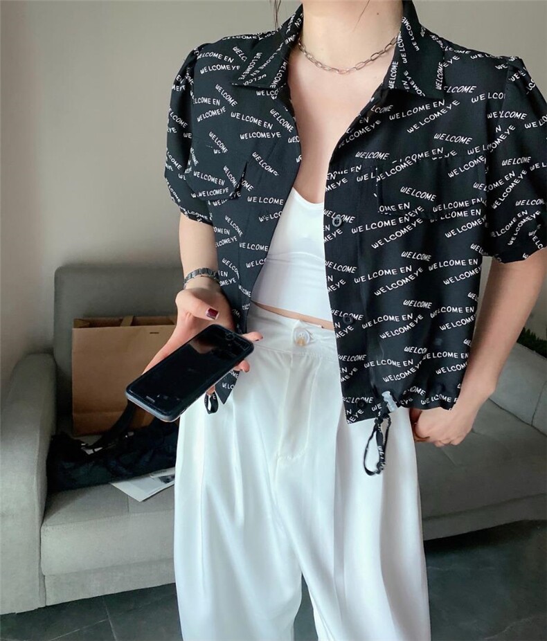 字母印花小外套，女装，沐·沐