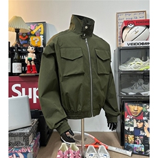 主推春装飞行服冲锋衣夹克短款外套男装25春季拉链衫上衣S380特78，男装夹克，电商A233-1