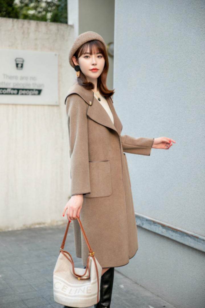 现货供应：双面羊绒大衣外套M一XXL，其它，拉思维加丝