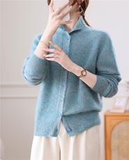 2025年秋季时尚百搭通勤简约休闲开衫，女装羊毛衫，晨旭羊绒