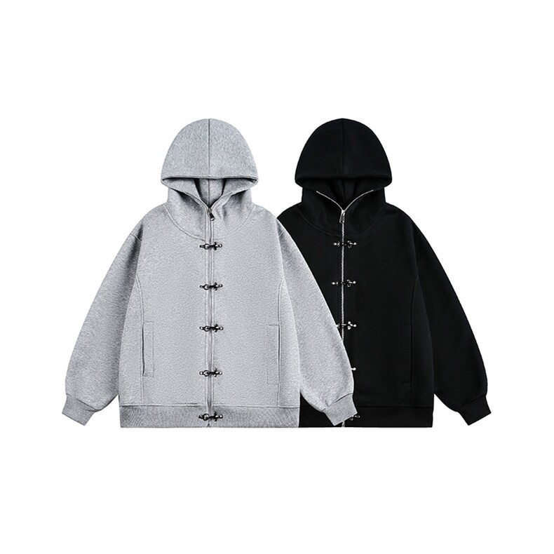 2026春款美式复古Cleanfit飞机扣设计感拉链卫衣AW002-P75-控129，男装卫衣，星座216(原A116)