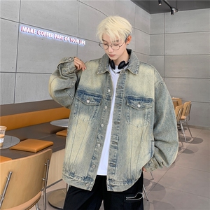 25新款抖音品质男士水洗工装牛仔夹克外套上衣N1077/P98/168图片