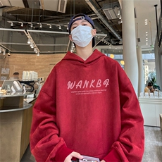 23/秋季360G麂皮绒印花宽松休闲连帽卫衣JWY3220P50控69，男装卫衣，电商B370