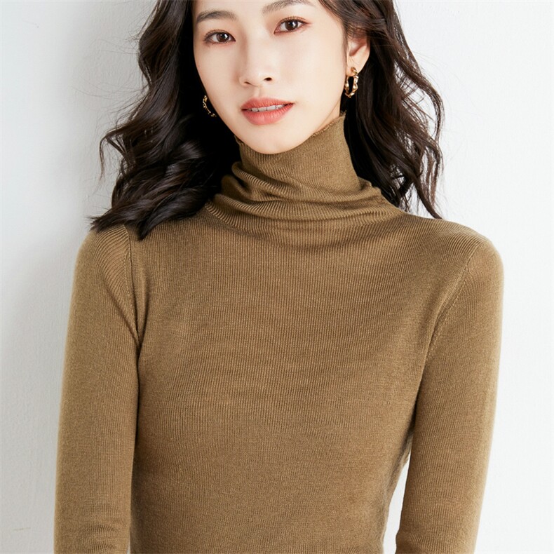 秋冬季新款纯色毛衣女长袖宽松显瘦百搭针织毛衣上衣,针织衫/毛衣,贵皇网供仓