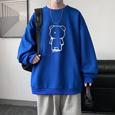 华夫格卫衣圆领卫衣男大码长袖t恤男外套HW76339-P30，男装卫衣，电商A040