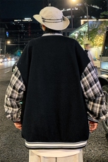 JK809P65港风拼接棒球服百搭休闲宽松夹克外套男，男装夹克，星座1204-3