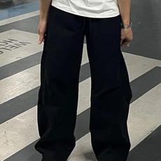 时尚日系工装休闲裤男夏季薄款垂感高级感宽松直筒阔腿长裤子男款，男装休闲裤，电商B212（原钱塘6029）