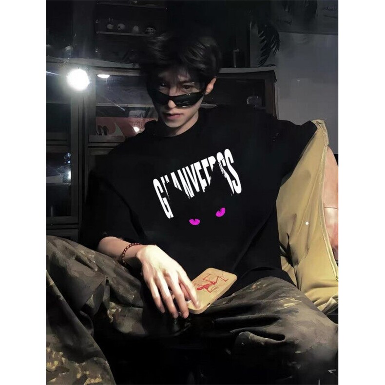 纯棉260克恶魔眼印花短袖ZX0312-特批27，男装T恤，星座313A(原308A-2)