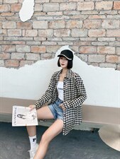 千鸟格衬衣，其它，红嘴鸥