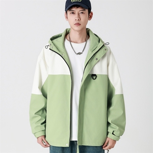 Cityboy情侣 时尚连帽冲锋衣外套夹克 团体班服图片