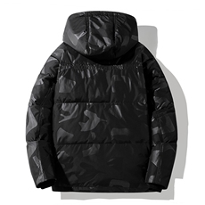 新标冬装情侣款连帽羽绒服男士白鸭绒外套百搭时尚潮加厚P155，男装羽绒服，星座1210A