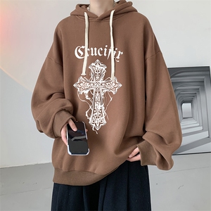 连帽卫衣男大码运动服帽衫外套WY2268-P35 加绒款-P40图片