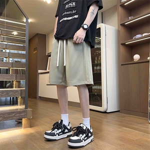 港风休闲裤高街五分裤宽松直通短裤DK133 P30图片
