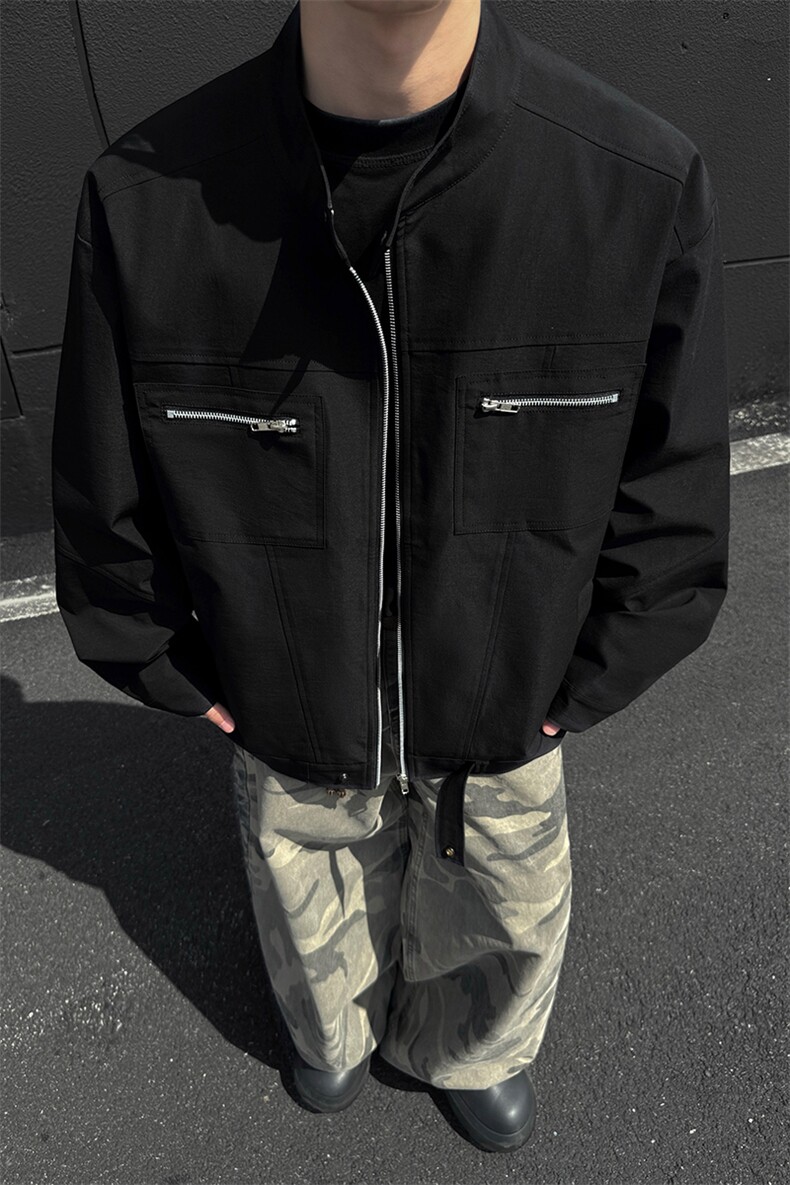 高街工装飞行夹克男秋季立领棒球服外套A436-1807-P80119,男装夹克,电商A436