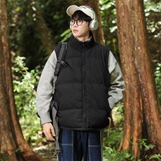 送背包双面穿棉马甲男女韩版潮流保暖2024冬季ins棉衣MF252-P70，男装棉衣，星座412-3