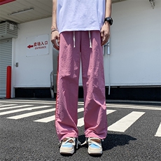 直筒长裤潮时尚潮牌青春流行百搭运动裤宽松型休闲裤夏季，男装休闲裤，星座716-2