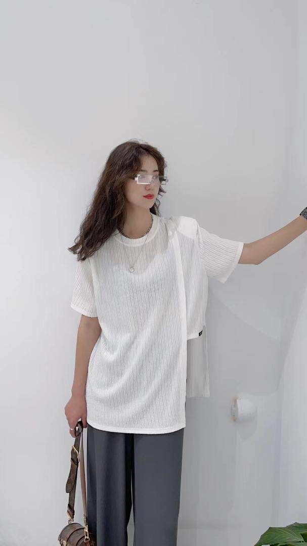 汪尚春shangchun?w 侧长短设计洋气上衣特色斜门襟，其它，SHANGCHUN·W 汪尚春