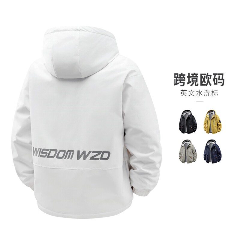 冬季新款纯色百搭运动时尚休闲宽松连帽加绒保暖棉衣KJ8691-P90,男装棉衣,星座610（原A335）