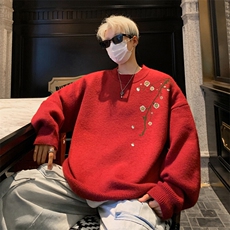 高质量！秋冬季半高领毛衣男加绒加厚线衣男针织衫男MY216-特p38，男装针织衫/毛衣，电商B367