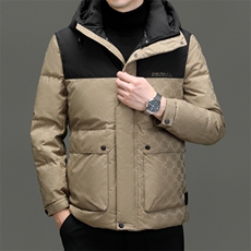 BNYR3982钱塘2020-2时尚简约冬季厚款中年男士90鸭绒羽绒服P275，男装羽绒服，钱塘207-2