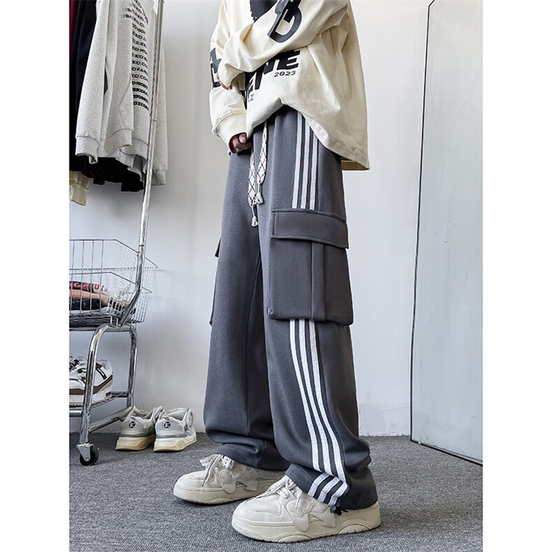 K121/P55春装新现货高品质华棉工装立体袋休闲裤男卫裤大码运动裤,男装休闲裤,电商基地A050
