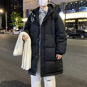 港风夜景标50白鸭绒中长款时尚连帽羽绒服A247-YR150 P195控298图片
