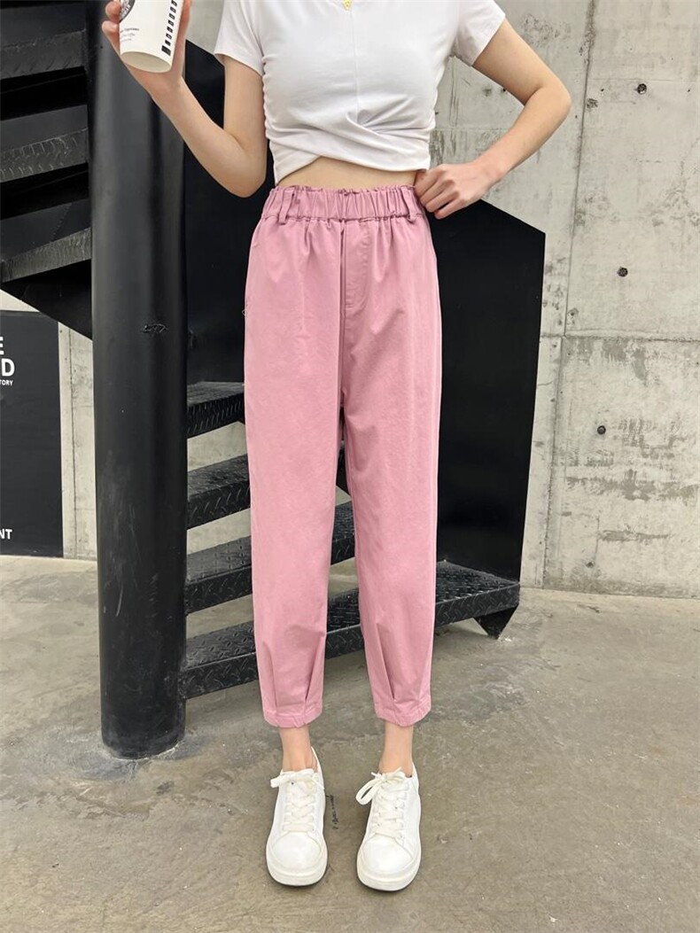 现货休闲裤，女装休闲裤，研秀