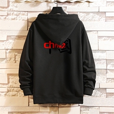 KS21189-P38加绒款-P43连帽开衫卫衣男运动外套大码班服砖墙，男装卫衣，电商A040A