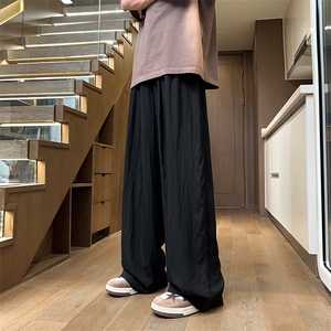 12山本裤男潮薄款冰丝阔腿裤垂感宽松拖地裤XZ211-1-K2419-P40图片