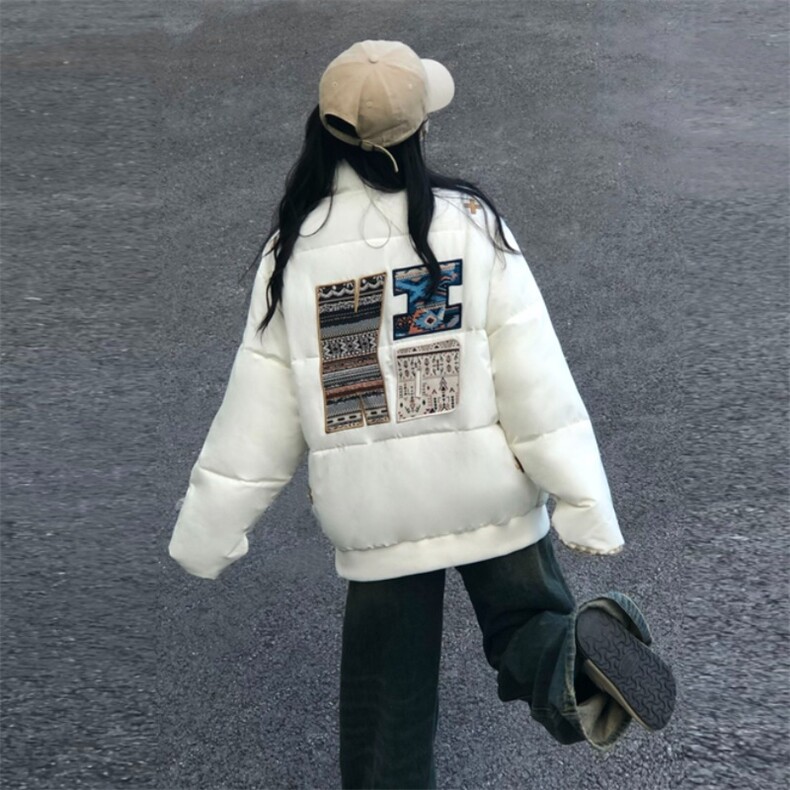 A583-P98 刺绣设计感面包服棉服冬季加厚潮棉衣外套图片