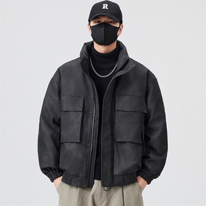 口罩风新标90白鸭绒 2025时尚保暖皮羽绒服男YR6065-P280图片