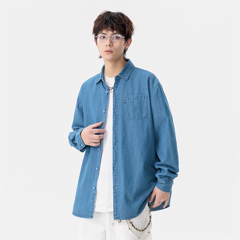 牛仔衬衫现货深度库存当天配齐跑量款DS-C323-1-N89-TP45,男装衬衫,电商C323-1
