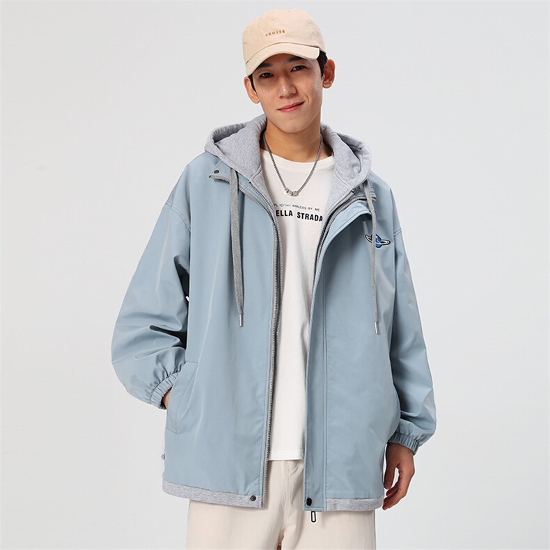 秋冬款棒球服外套男潮牌无影墙假两件情侣学生夹克22111-P73控118,男装夹克,星座717