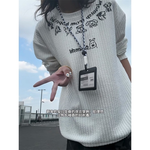 XZ809A/SYR18/特P19/控38  肌理感圆领长袖T恤卫衣图片