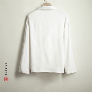 秋装新款风男装棉麻男士改良汉服外套C066P80图片
