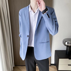 轻熟风西装高级西服外套休闲单西男士职业商务正装帅气Y71-P65图片