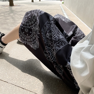 印花短裤宽松夏季男士5分冰丝沙滩宽松休闲裤A125-6610-P25图片