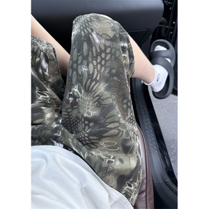 现货 夏季复古蛇纹迷彩五分工装牛仔短裤男女 K5918-特P35 控59图片