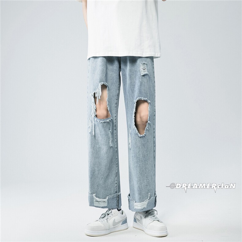 k729-p48-控68M-5XL美式高阶黄泥拉链宽松大码牛仔裤cityboy,男装牛仔裤,星座116