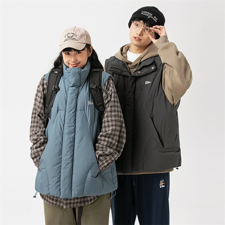 2026冬季新款男日系潮牌立领白鸭绒羽绒服马甲加厚外套YR08-F173,男装羽绒服,电商A101（原外27）