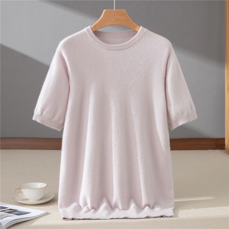 2025秋冬百搭时尚简约平面短袖针织羊绒衫，男装羊绒套衫，牧群羊绒