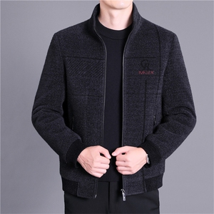 2023新款男士雪尼尔加棉加厚外套男装休闲中年衣服BD0222-P145