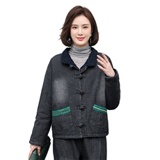 时尚百搭女装短外套显瘦修身牛仔夹克舒适保暖秋冬季新款上衣，女装短外套，叶笙衣