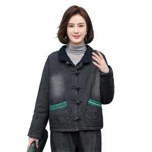 时尚百搭女装短外套 显瘦修身牛仔夹克 舒适保暖秋冬季新款上衣图片