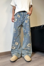 903-AK40-特P55【S-3XL】男女花花牛仔裤！现货3，男装牛仔裤，星座903