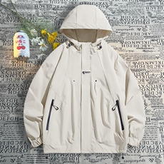 连帽冲锋衣情侣外套防风防水登山服夹克男港风平铺JH-JK745-P50，男装夹克，星座717