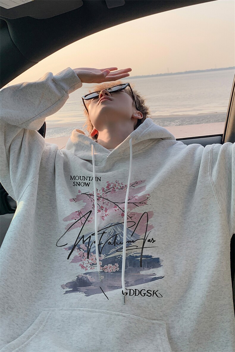 华棉外景秋冬百搭宽松连帽卫衣男WY00682,男装卫衣,电商B316